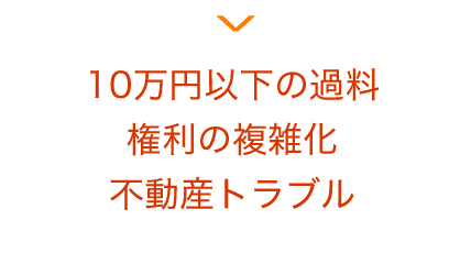 10万円以下の過料 権利の複雑化 不動産トラブル